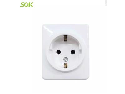 Single Schuko Outlet without Shutter(Surface Mounted)