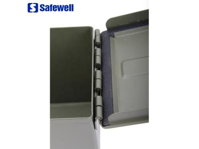 Safewell AMMO 50 Caliber 8.6 L Metal Iron Bullet Box Ammo Case 