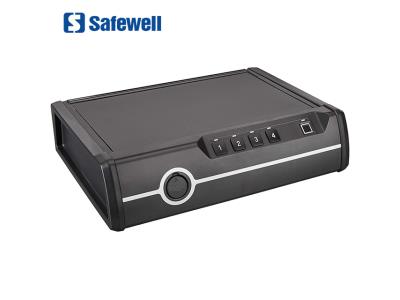 Safewell P2EF Portable Key Electronic Fingerprint Biometric Combination Hand Gun Safe Box
