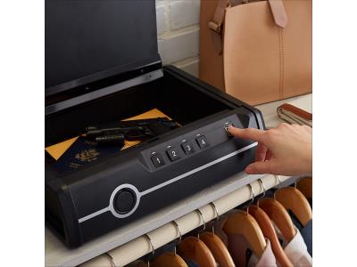  Safewell P2EF Portable Key Electronic Fingerprint Biometric Combination Hand Gun Safe Box