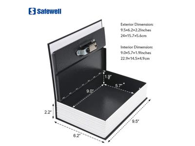 Safewell RW802B Most popular Factory direct home high quality Dictionary Book Hidden Safe 