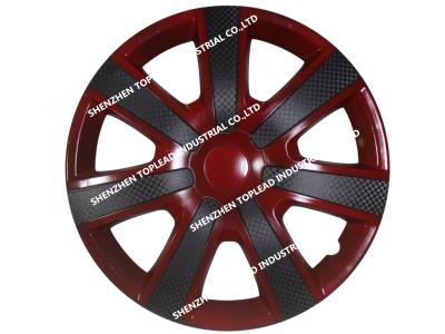 New Mold ! Bi-Color PP/ABS carbon fiber Car Wheel Center Rims ,13 14 15 inch Black and Blu