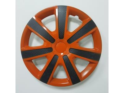 New Mold ! Bi-Color PP/ABS carbon fiber Car Wheel Center Rims ,13 14 15 inch Black and Blu