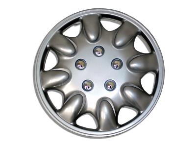 Wholesale PP ABS Plastic 15 inch  Decoration Car Wheel Covers Silver Painting Vehicle Hub 