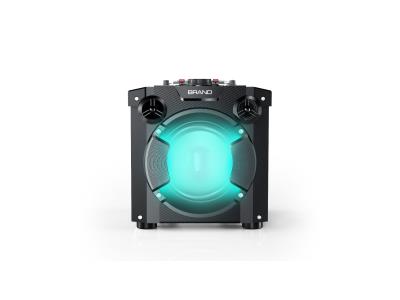 40W Party Speaker With EQ Adjustment/X-BASS/AUX IN/LED Display/Flashing Light/MIC 