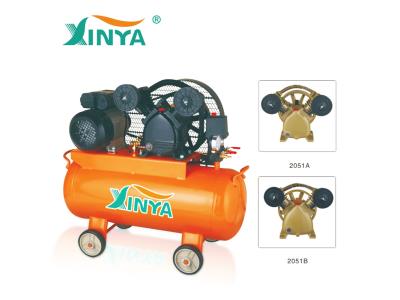 XINYA 50L 2HP industrial double cylinder belt driven air compressor machine  (XY2051A-50)