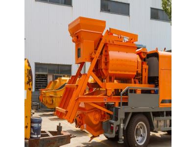 truck mounted concrete mixer pump