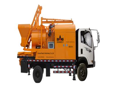 truck mounted concrete mixer pump