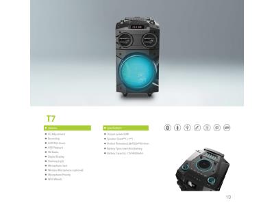 T7 PRO-Trolley Portable Outdoor Bluetooth Speakers