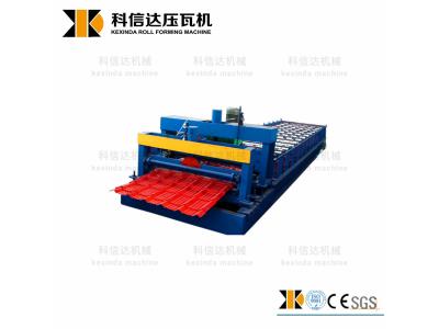 Color Glazed Roof Tiles Cold Roll Forming Machine