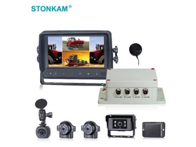 7 Inch Touchscreen Waterproof HD Quad-view Vehicle Monitoring System