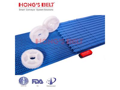 HONGSBELT HS-4000B modular plastic conveyor belt for knife-edge conveyors