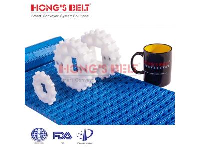 HONGSBELT HS-4800A modular plastic conveyor belt for heavy duty corruaged industry