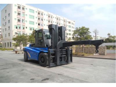 12 Ton Diesel Heavy Forklift Truck attach Telescopic Boom Crane 