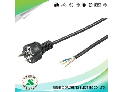 European CEE7/7 Schuko power cord90 Angled&Straight Type