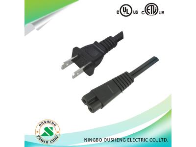 NEMA 1-15P US plug to IEC 320 C7 Power Cord  Notebookgeneral&polarized