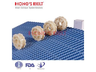 HONGSBELT HS-8000A-RC modular plastic conveyor belt  for logistics