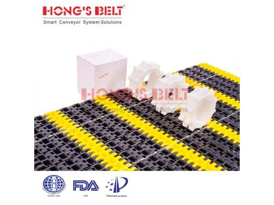 HONGSBELT HS-6800D  modular plastic conveyor belt for car maintenance