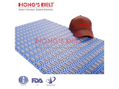 HONGSBELT HS-3800-3C Roller top modular plastic conveyor belt for sorting conveyors