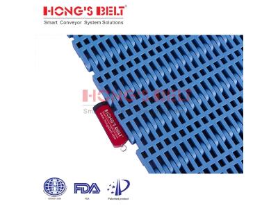 HONGSBELT  HS-3600B  modular plastic conveyor belt for seafood processing
