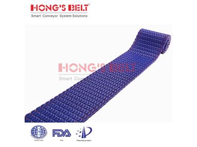 HONGSBELT HS-3000B modular plastic conveyor belt for seafood processing