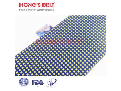 HONGSBELT HS-2800C Roller top modular plastic conveyor belt for light duty sorting