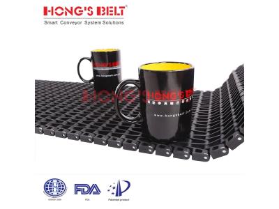 HONGSBELT HS-2600B modular plastic conveyor belt for heat shrink tunnel line