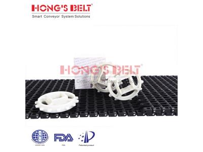 HONGSBELT HS-2600B modular plastic conveyor belt for heat shrink tunnel line