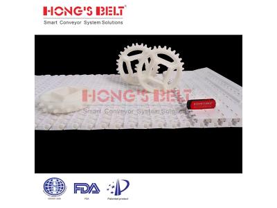 HONGSBELT HS-2500E modular plastic conveyor belt for candy making