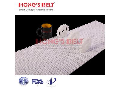 HONGSBELT HS-2500E modular plastic conveyor belt for candy making