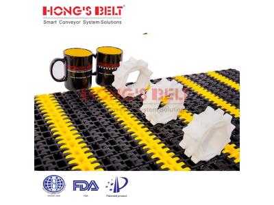 HONGSBELT HS-6800A modular plastic conveyor belt for car industry