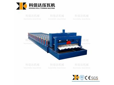 KEXINDA CHINA  Colorful Zinc Sheet 828 Glazed Tile Roofing Panel Roll Forming Machine