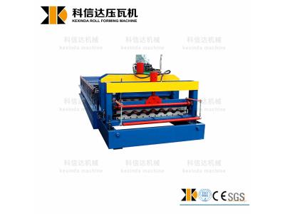 KEXINDA CHINA  Colorful Zinc Sheet 828 Glazed Tile Roofing Panel Roll Forming Machine