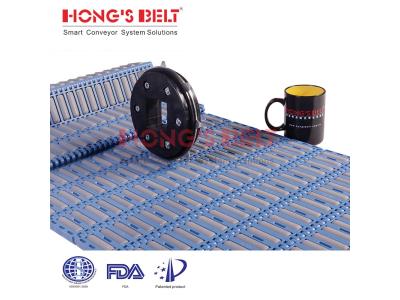 HONGSBELT HS-3800-6C Roller top modular plastic conveyor belt  for sorting conveyors