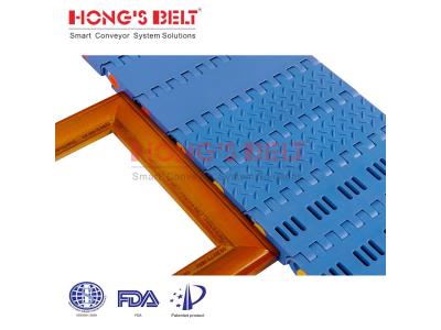 HONGSBELT HS-1600D modular plastic conveyor belt for pallet transporting