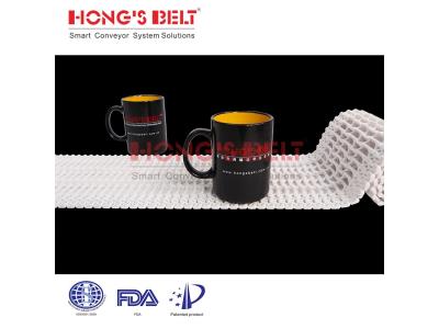 HONGSBELT HS-1500B-N Flush grid modular plastic conveyor belt for pizza making line