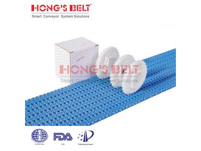 HONGSBELT HS-1500B modular plastic conveyor belt for packing industry