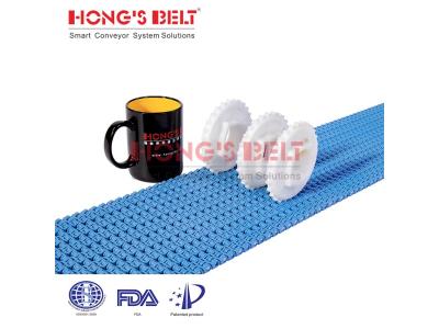 HONGSBELT HS-1500B modular plastic conveyor belt for packing industry