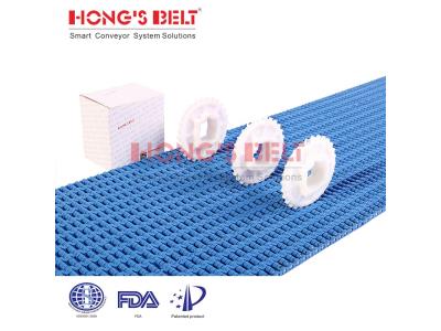 HONGSBELT HS-1500A modular plastic conveyor belt for packing industry