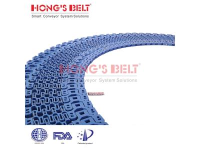 HONGSBELT HS-1400B modular plastic conveyor belt for spiral conveyors