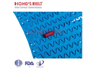 HONGSBELT HS-2200-B1 modular plastic conveyor belt for spiral conveyors