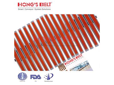 HONGSBELT HS-2200A-EL modular plastic conveyor belt for spiral conveyors