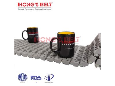 HONGSBEL HS-1700B Flush grid modular plastic conveyor belt for tire industry