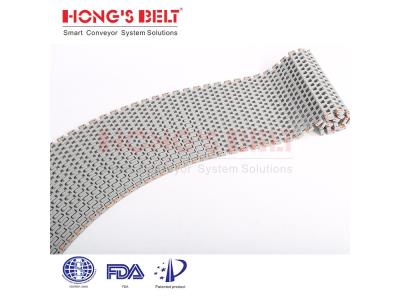 HONGSBELT HS-300B-HD Flush grid modular plastic conveyor belt for package industry