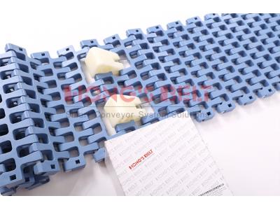 HONGSBELT HS-300B-HD Flush grid modular plastic conveyor belt for package industry