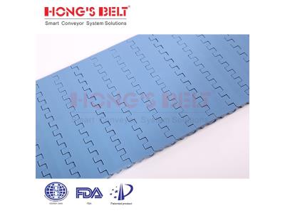 HONGSBELT HS-200A-HD Flat top modular plastic conveyor belt for meat processing