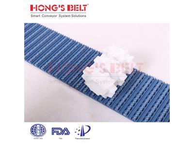 HONGSBELT HS-200AN Nub top modular plastic conveyor belt for vegetable processing