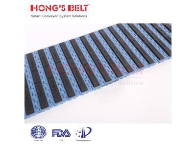 HONGSBELT HS-200EL Friction top modular plastic conveyor belt for inclined conveyor