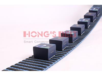 HONGSBELT HS-200EL Friction top modular plastic conveyor belt for inclined conveyor