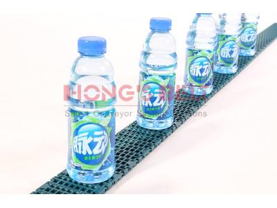 HS-F1000-84B 84mm Flush Grid modular plastic conveyor belt for beverage industry